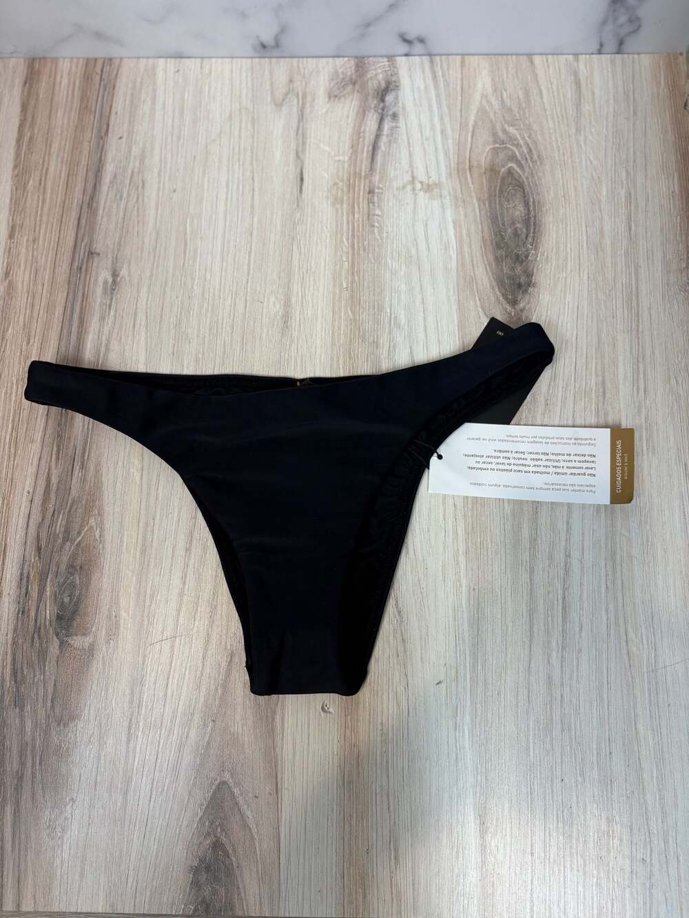 ViX Paula Hermanny Solid Basic BR Black Bikini Bottom